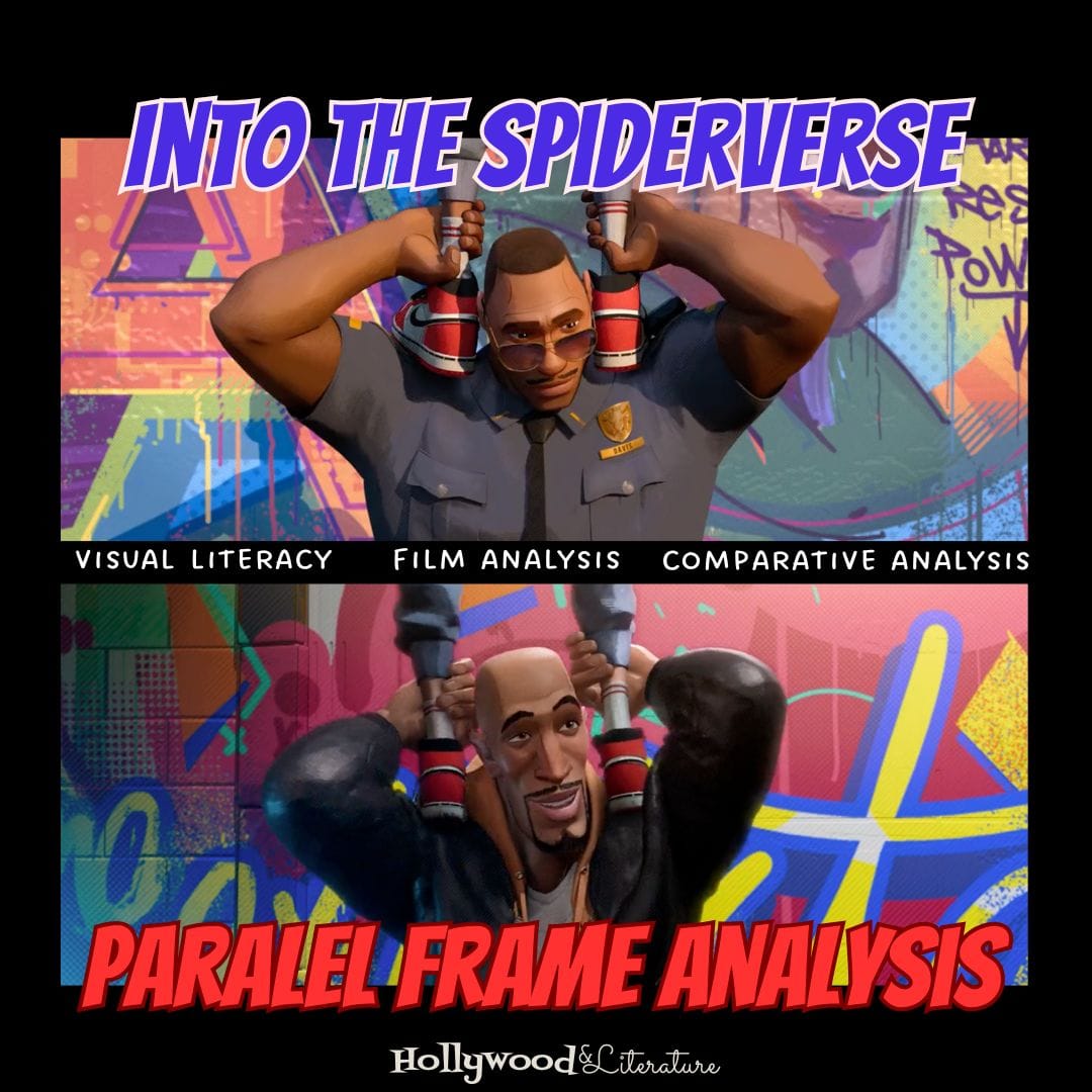 Parallel Film Frame Analysis Practice for Into the Spider-Verse
