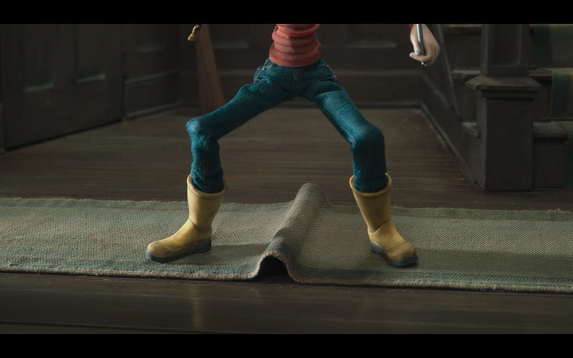 practice film and ELA vocabulary with this medium shot of Coraline's feet