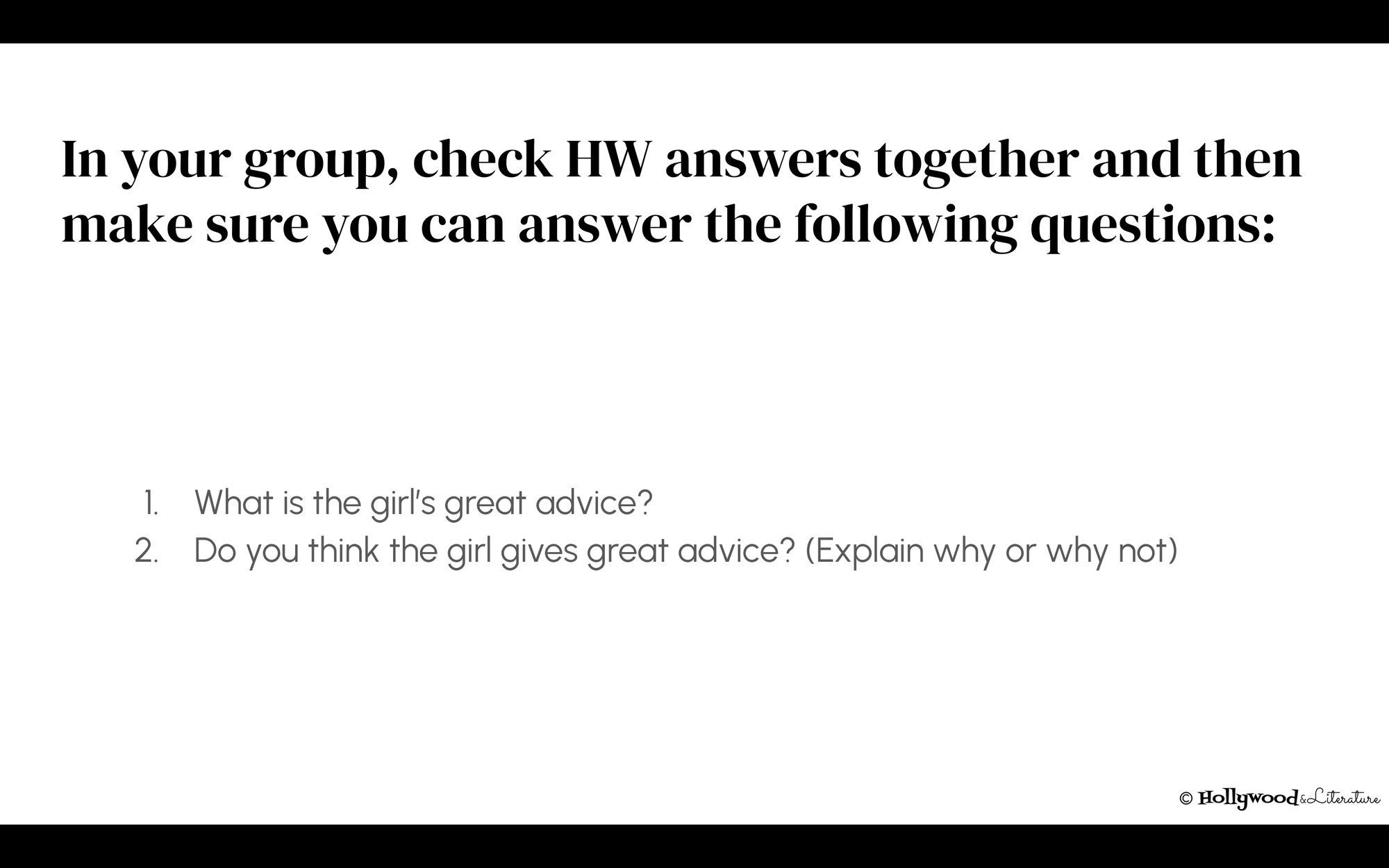 MS/HS discussion questions for satirical short stories