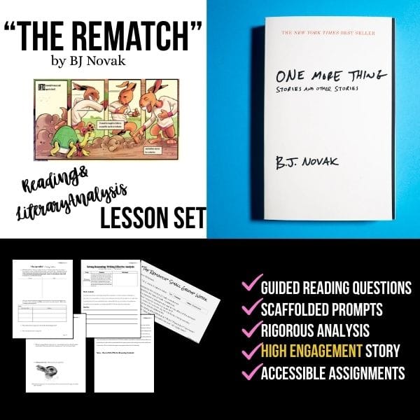The Rematch — Close Reading & Characterization Lesson (BJ Novak)