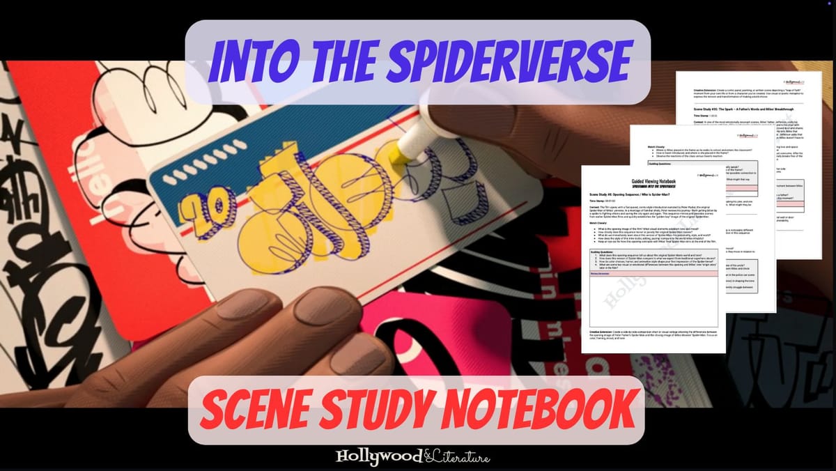 Into the Spider-Verse Scene Study Notebook