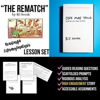 The Rematch — Close Reading & Characterization Lesson (BJ Novak)