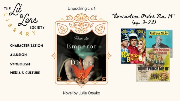 Close Reading and Symbolism Practice for Chapter 1 of When the Emperor Was Divine