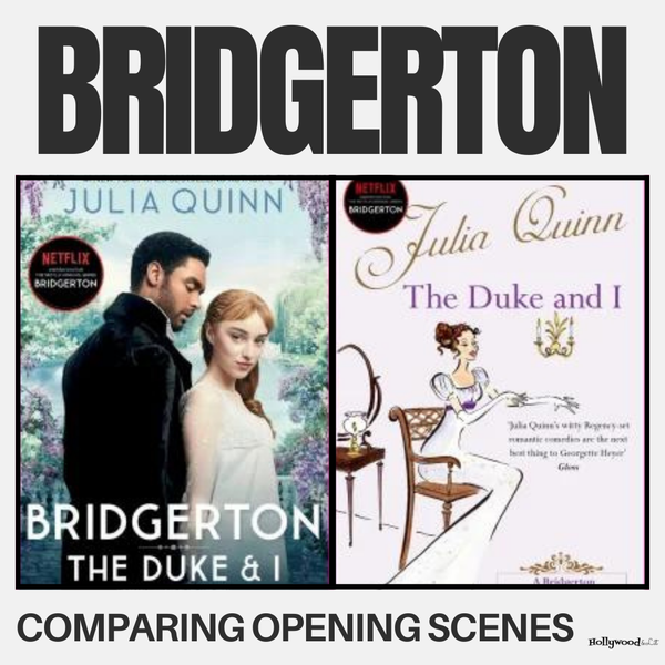 Preview ELA/Film Comparison Activity: Comparing Opening Scene and Chapter of Bridgerton and The Duke and I.