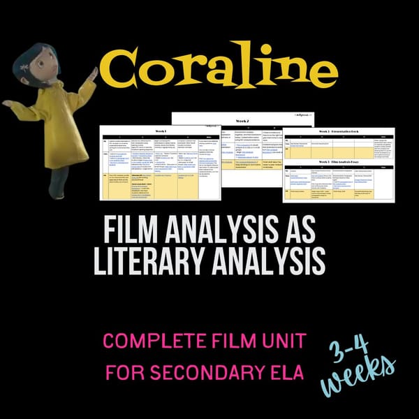 Coraline Intro to Film Unit Bundle